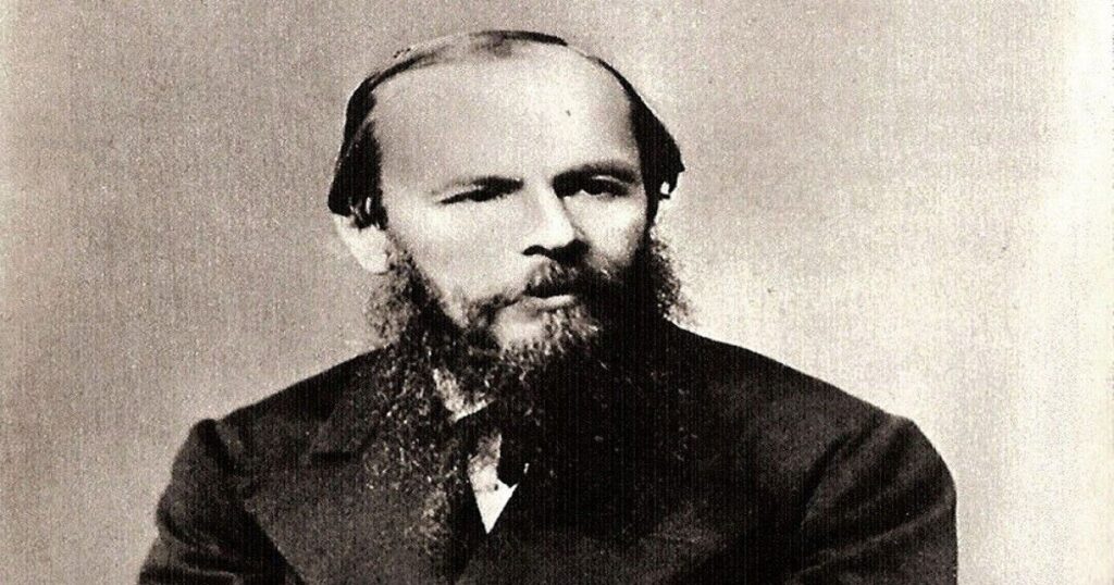 Fyodor Dostoevsky black and white portrait - fallaciesoflogic.com